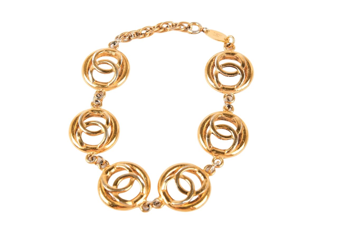 Chanel CC Armband Goldfarben