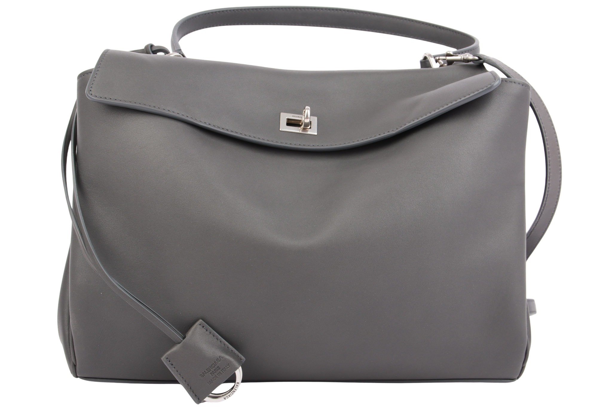Balenciaga Rodeo Medium Leder Grau