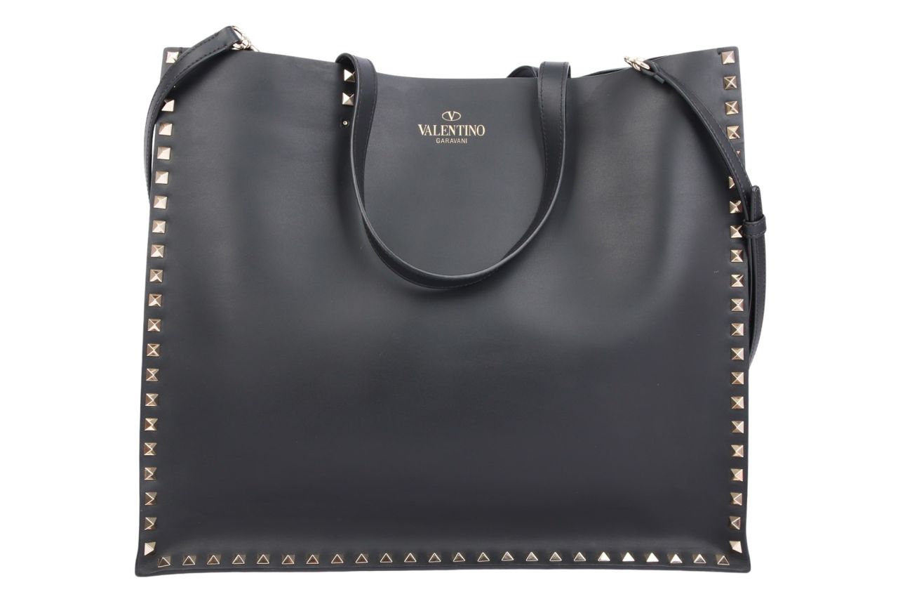 Valentino Garavani Rockstud Shopper Nieten Schwarz