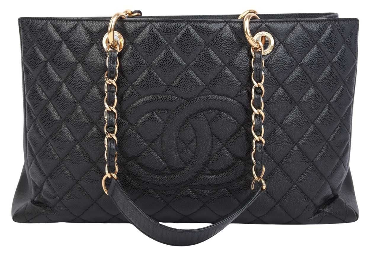Chanel GST Matelassé Caviar Schwarz