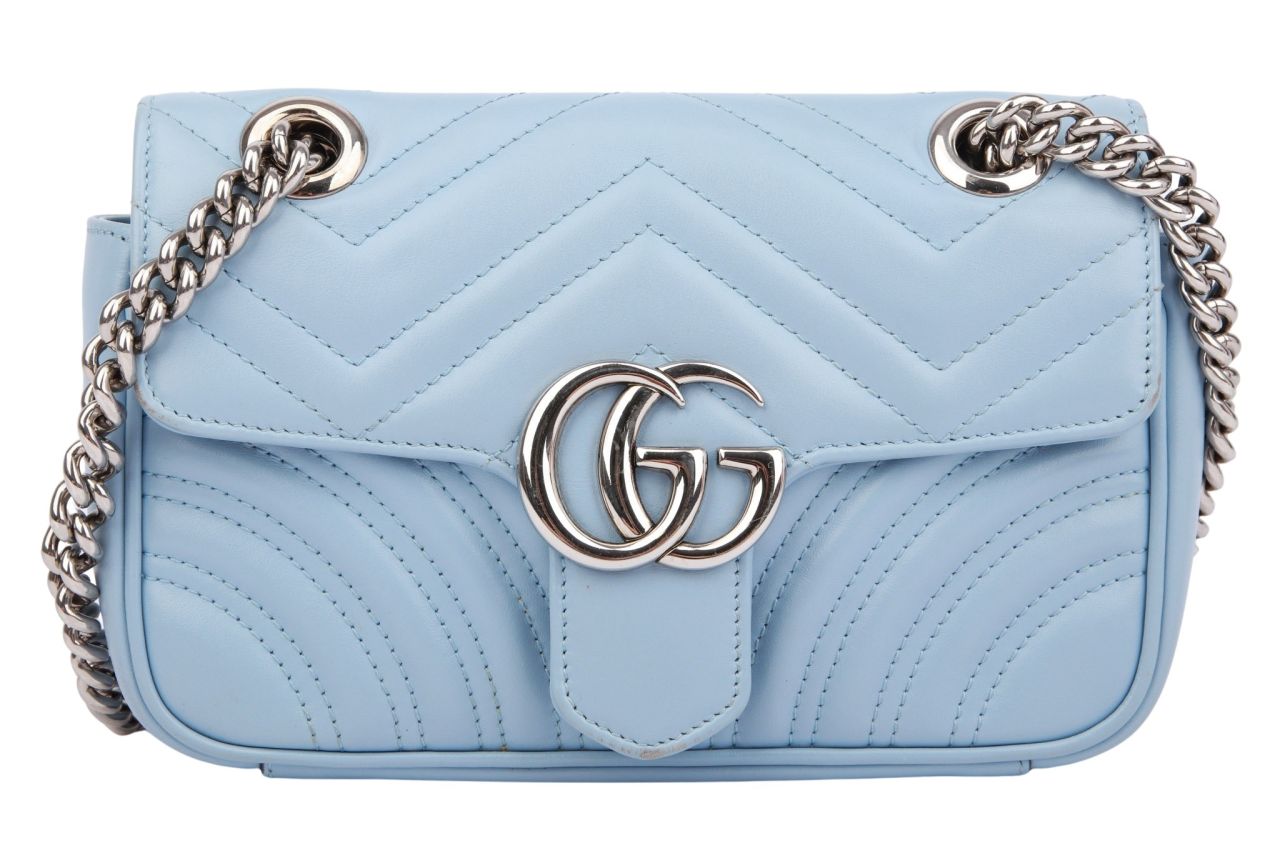 Gucci Marmont Small Leder Hellbau