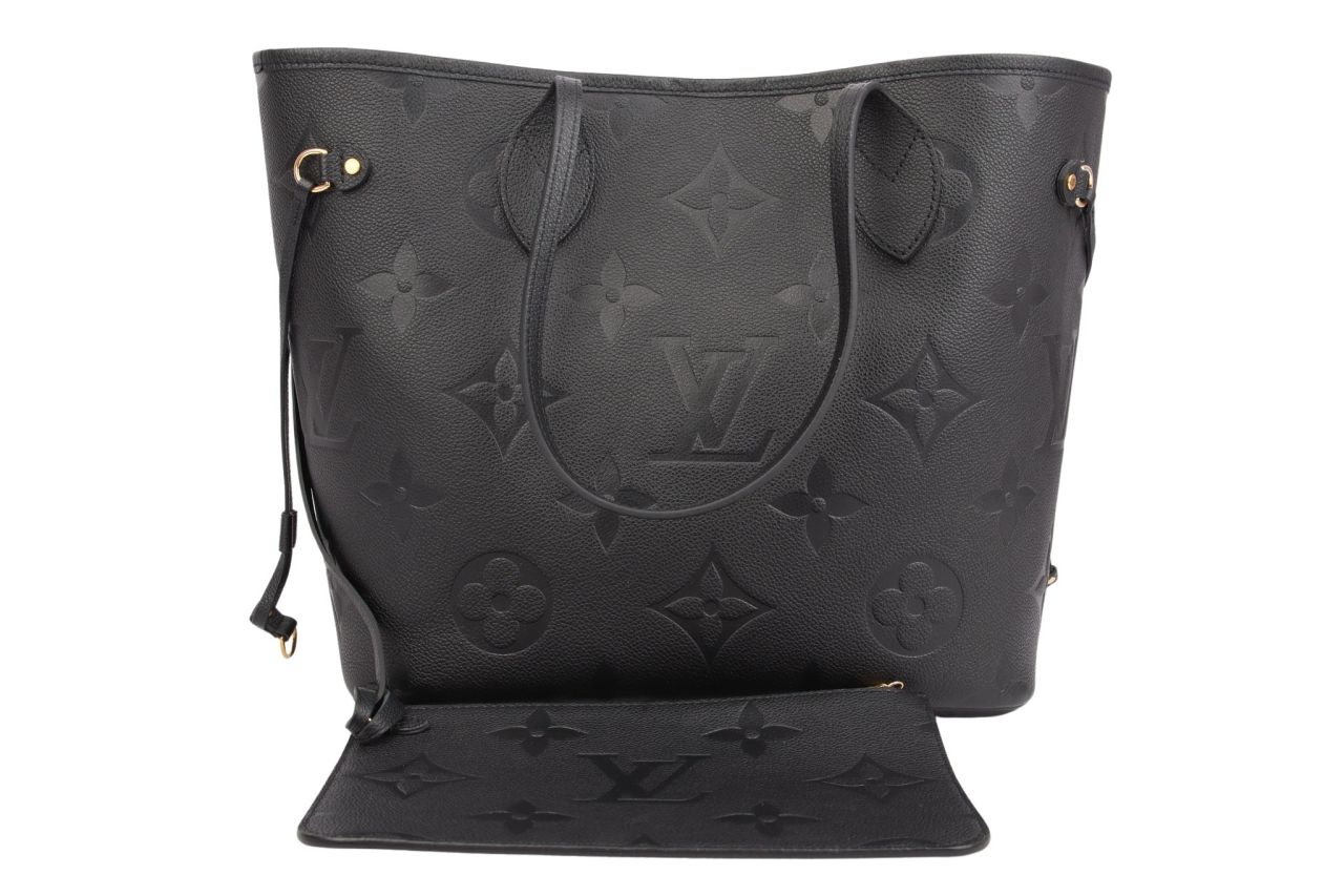 Louis Vuitton Neverfull Monogram Empreinte Schwarz