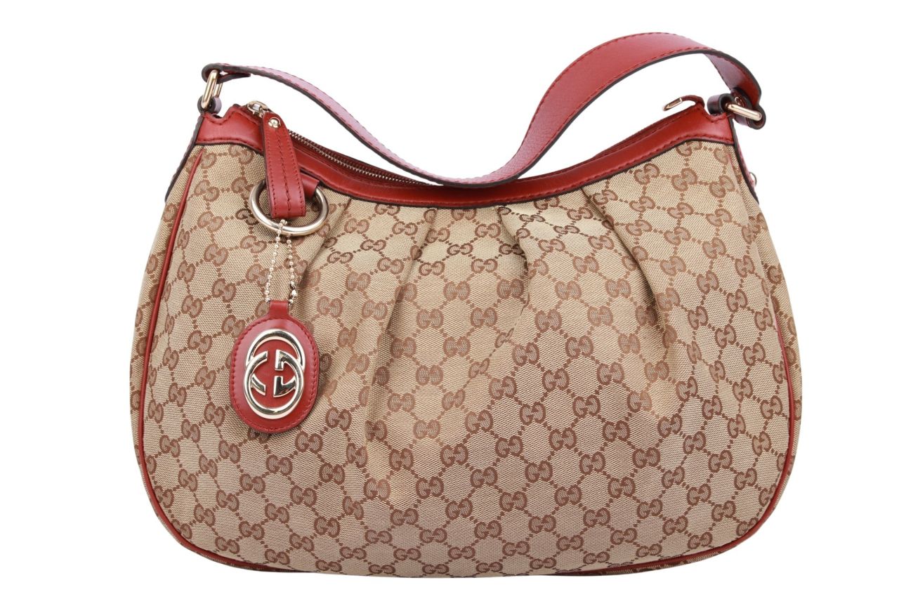 Gucci Sukey Tote GG Guccissima Canvas Braun