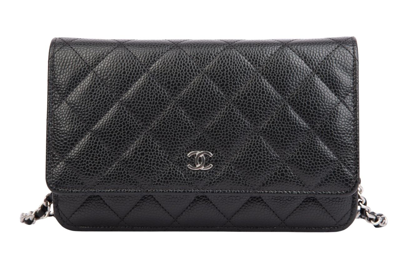 Chanel Wallet on Chain Kaviar Schwarz
