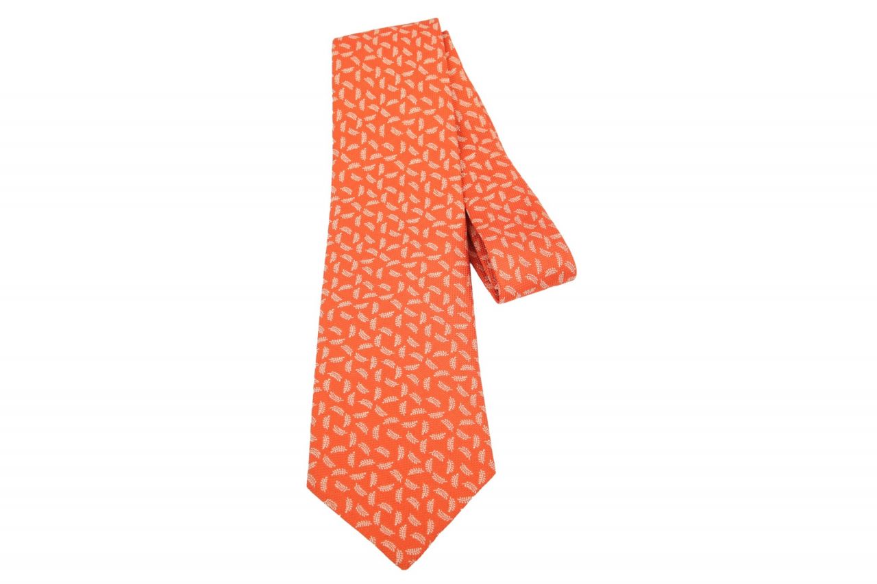 Hermès Krawatte Orange