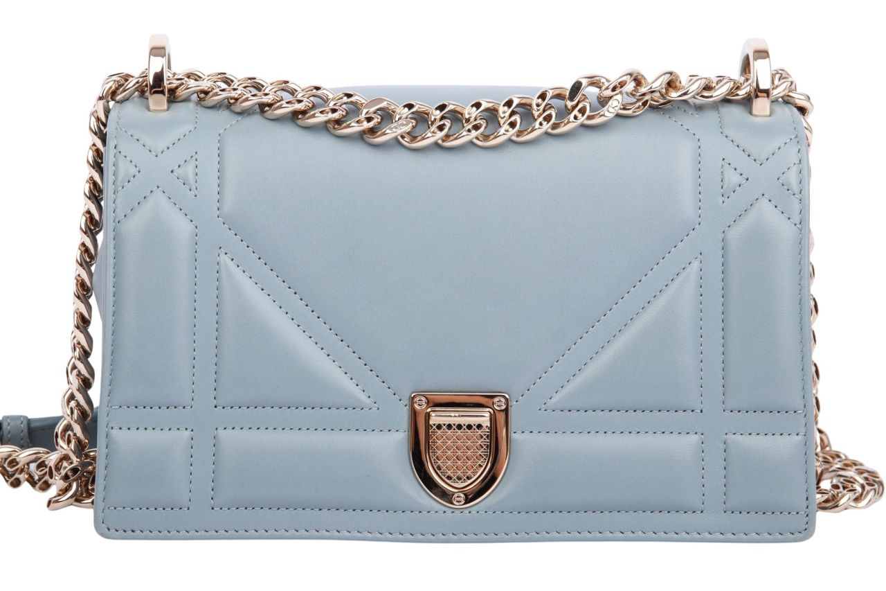 Dior Diorama Crossbody Tasche Leder Blau
