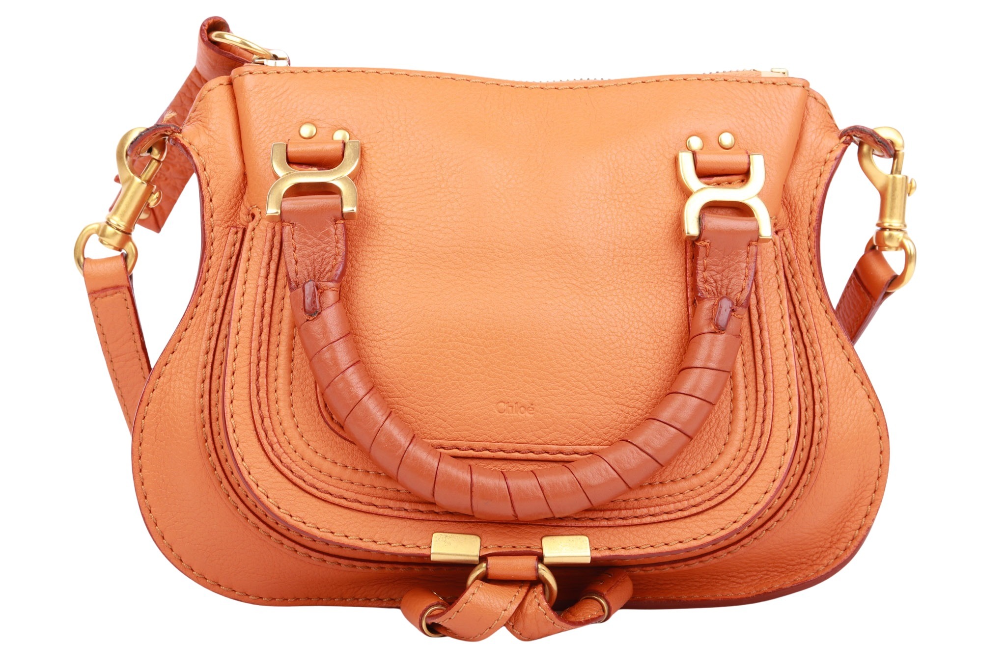 Chloé Marcie Mini Crossbody Bag Orange