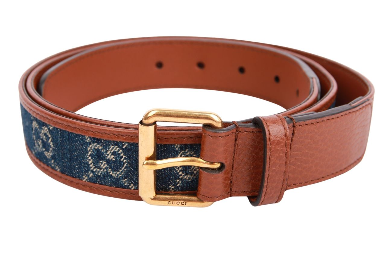 Gucci Gürtel GG Monogram Denim 110cm