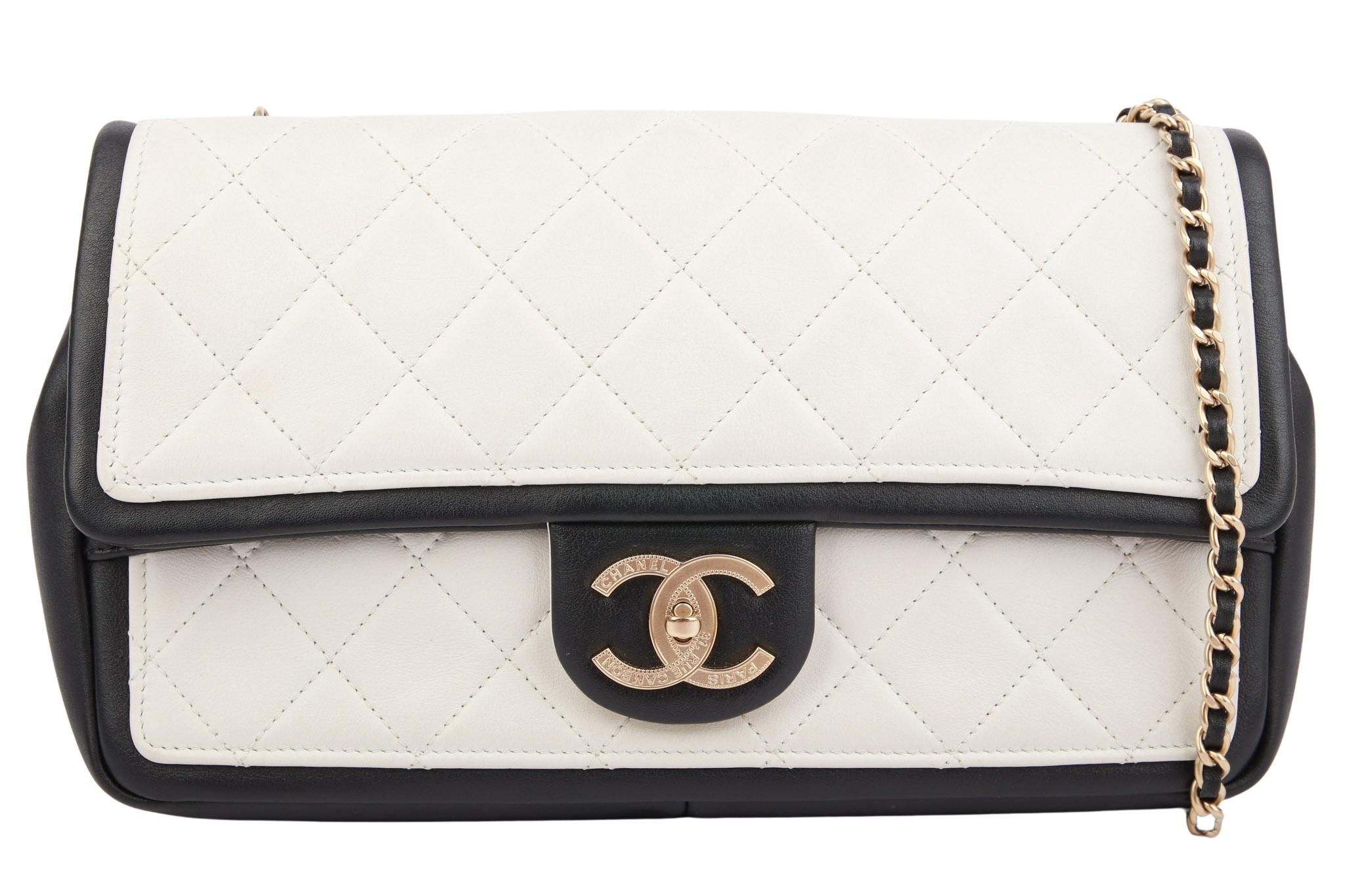 Chanel Flap Bag Graphic Schwarz / Weiß