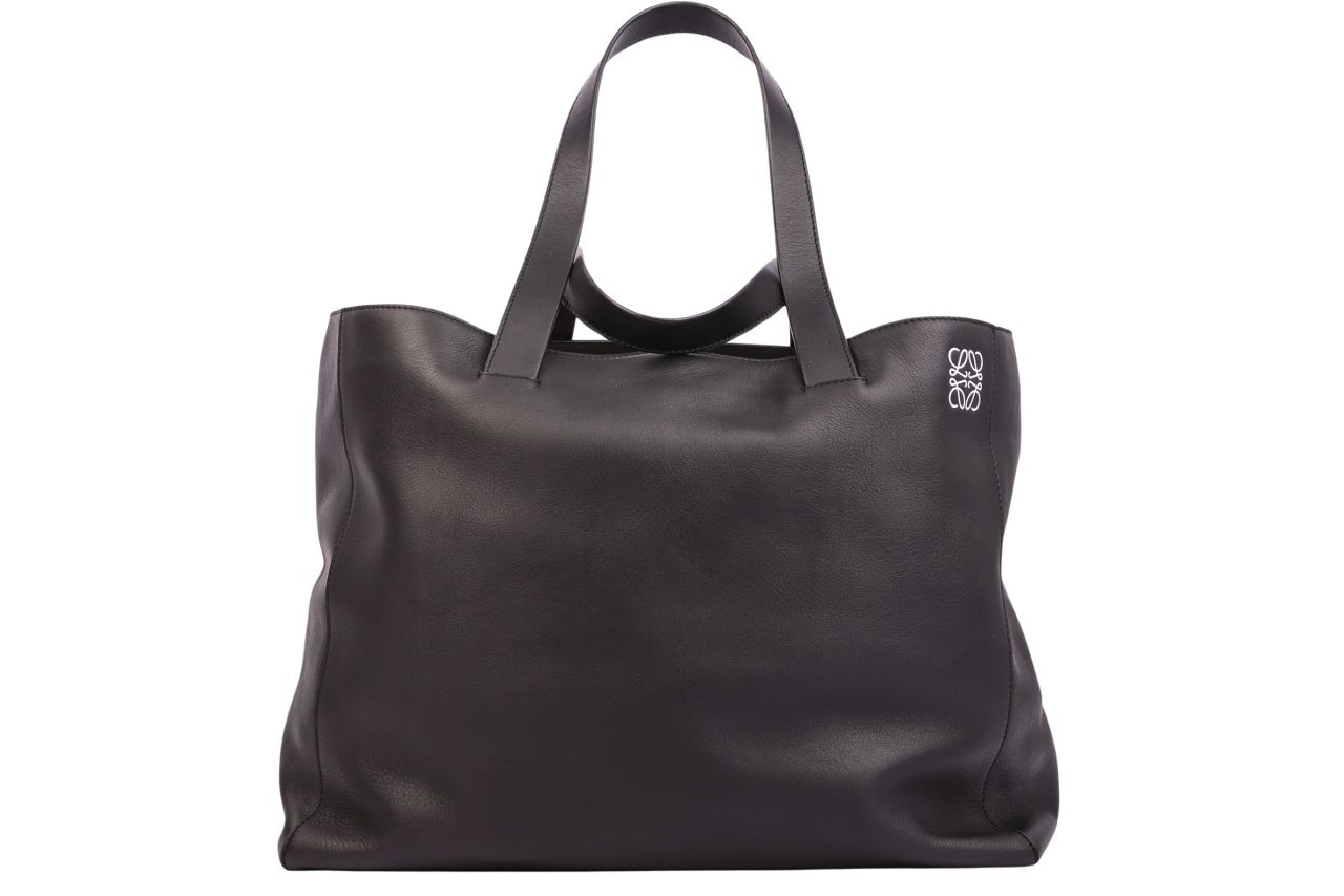 Loewe East West Shopper Leder Schwarz