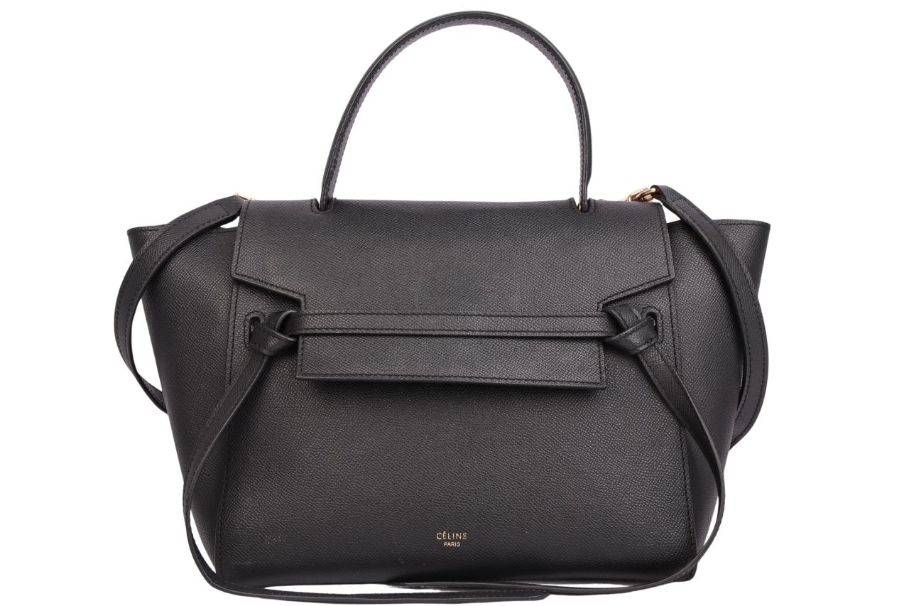 Céline Belt Bag Leder Schwarz