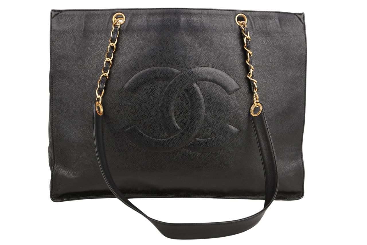 Chanel Shopping Tote Caviar Schwarz
