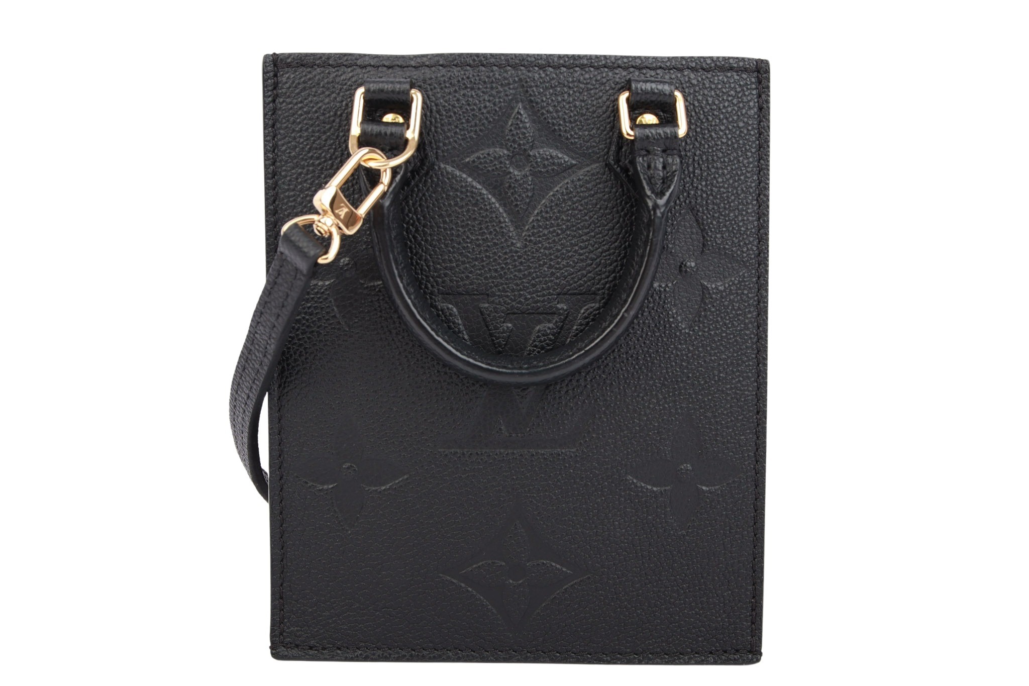Louis Vuitton Petit Sac Plat Tote Bag Black
