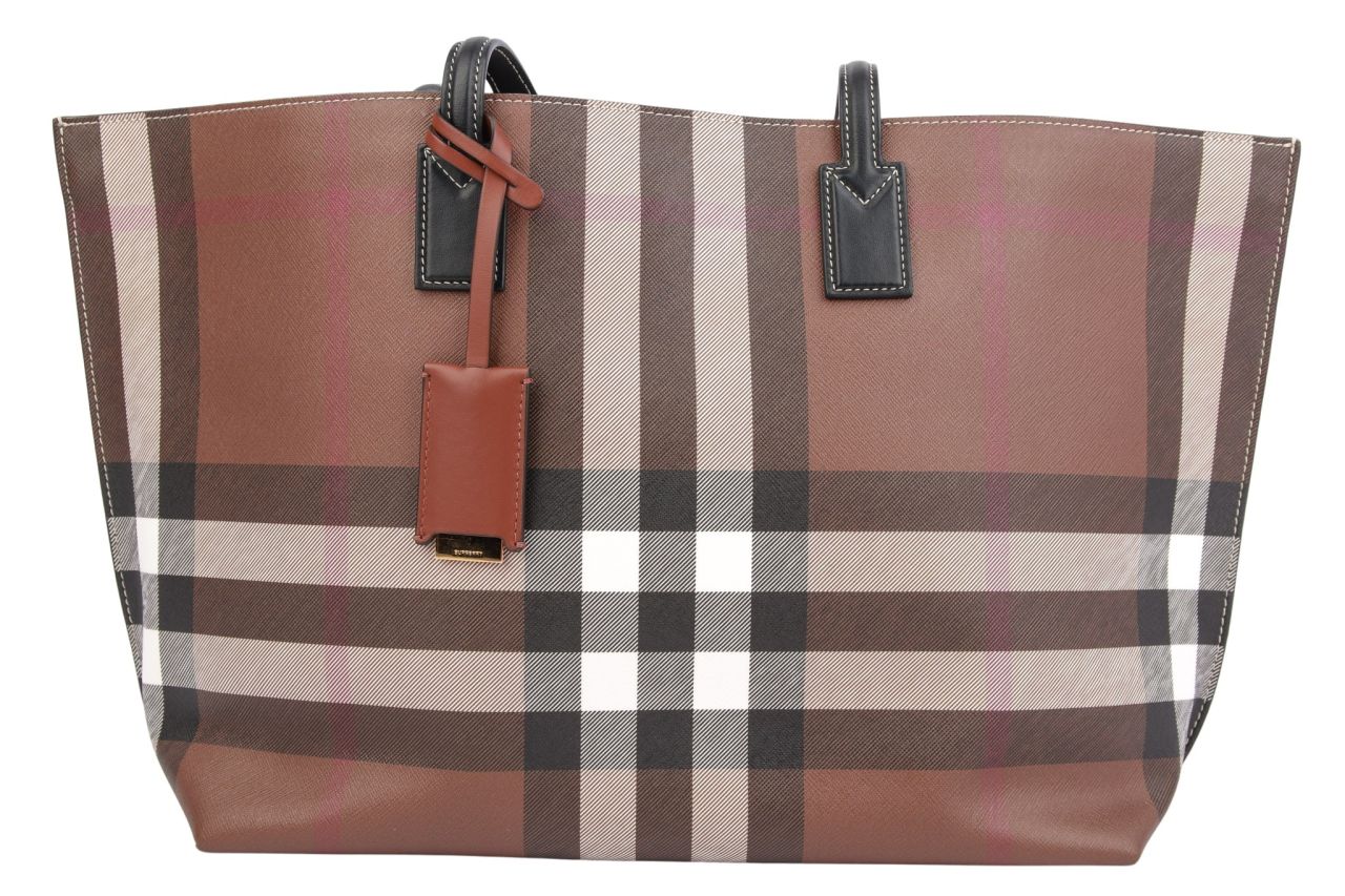 Burberry Shopper Nova Check Braun