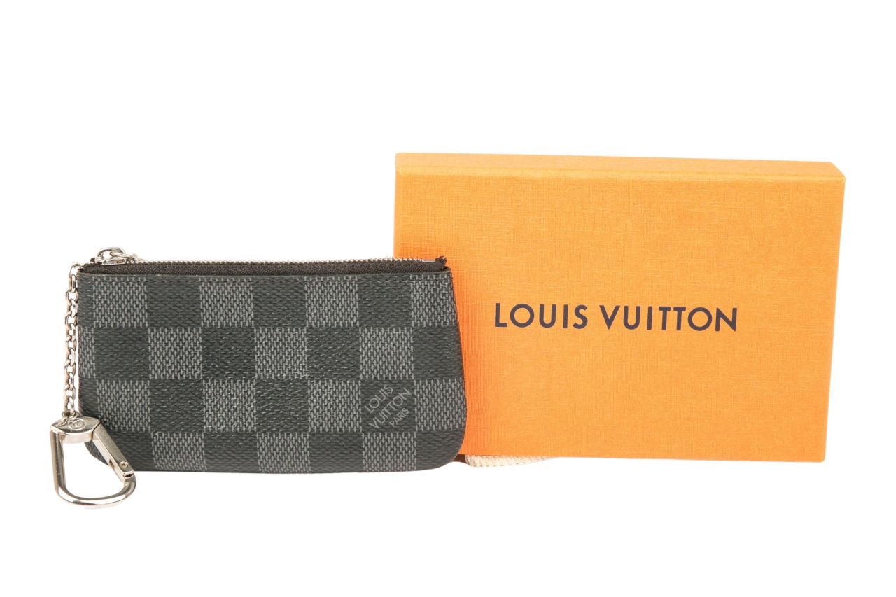 Louis Vuitton Pochette Clés Schlüsseletui Damier Graphite Canvas