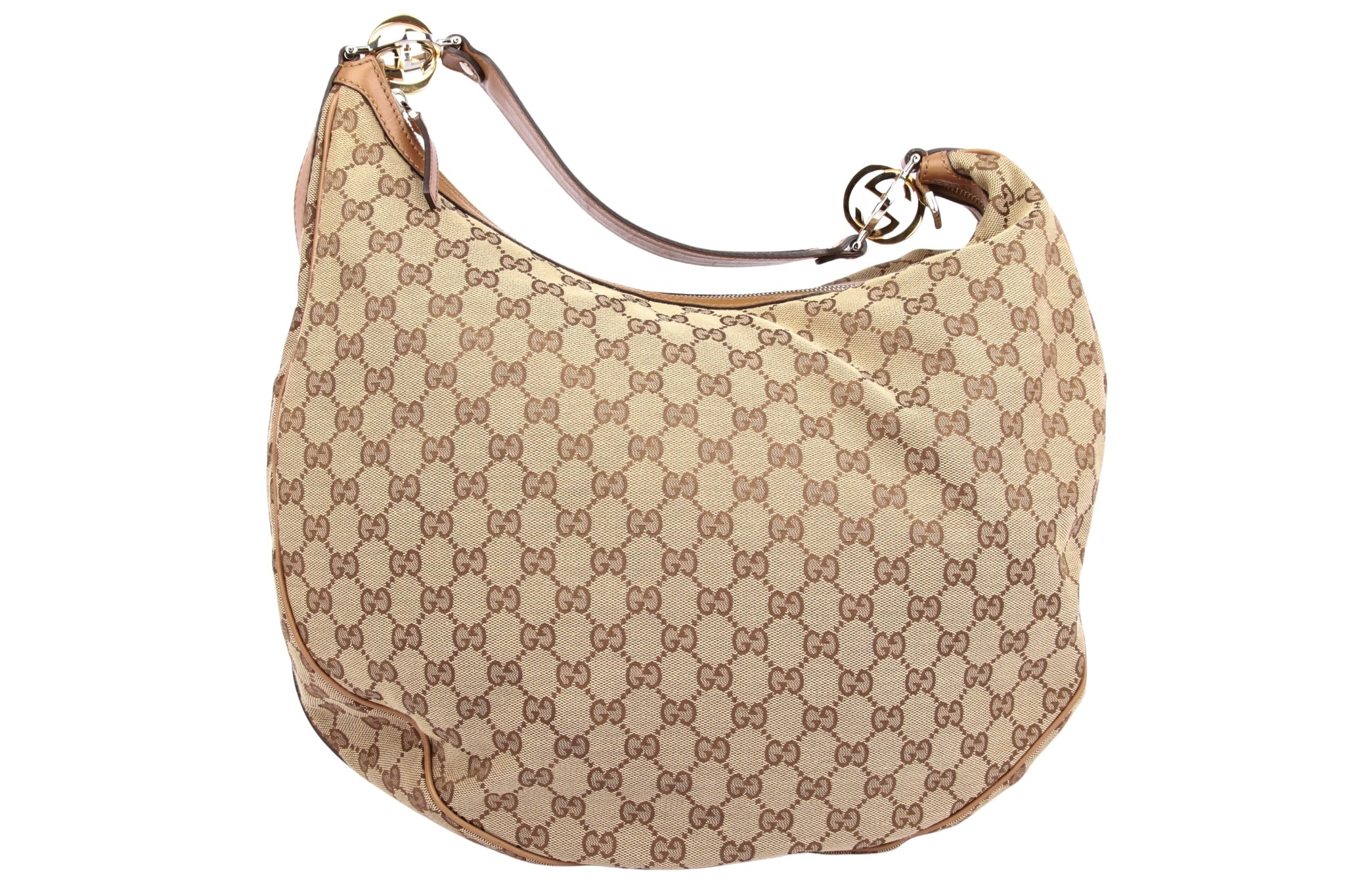 Gucci Hobo Bag Guccissima Canvas Braun