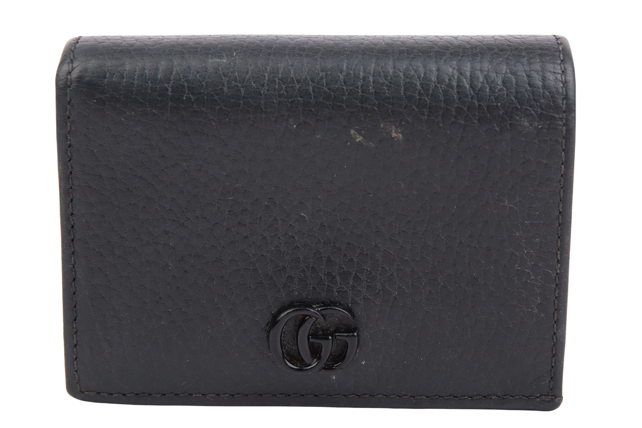 Gucci Portemonnaie GG Leder Schwarz