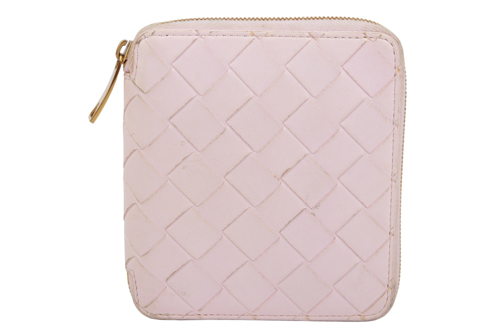 Bottega Veneta Intrecciato Portemonnaie Nappaleder Zartrosa