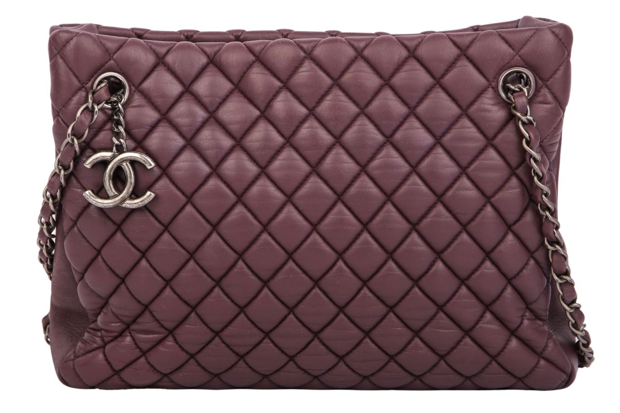 Chanel CC Tote Bag Aubergine