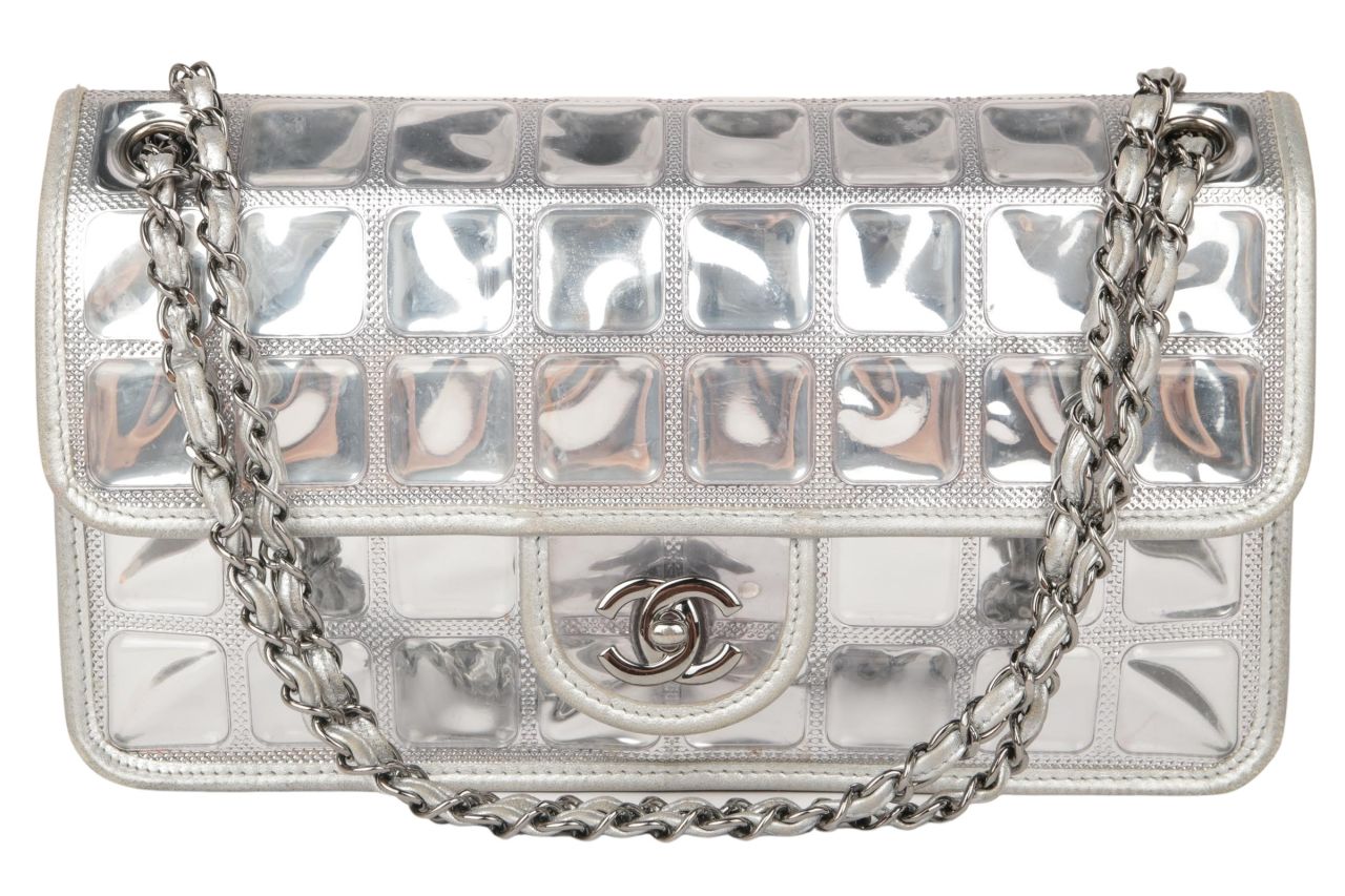 Chanel Flap Bag Silber