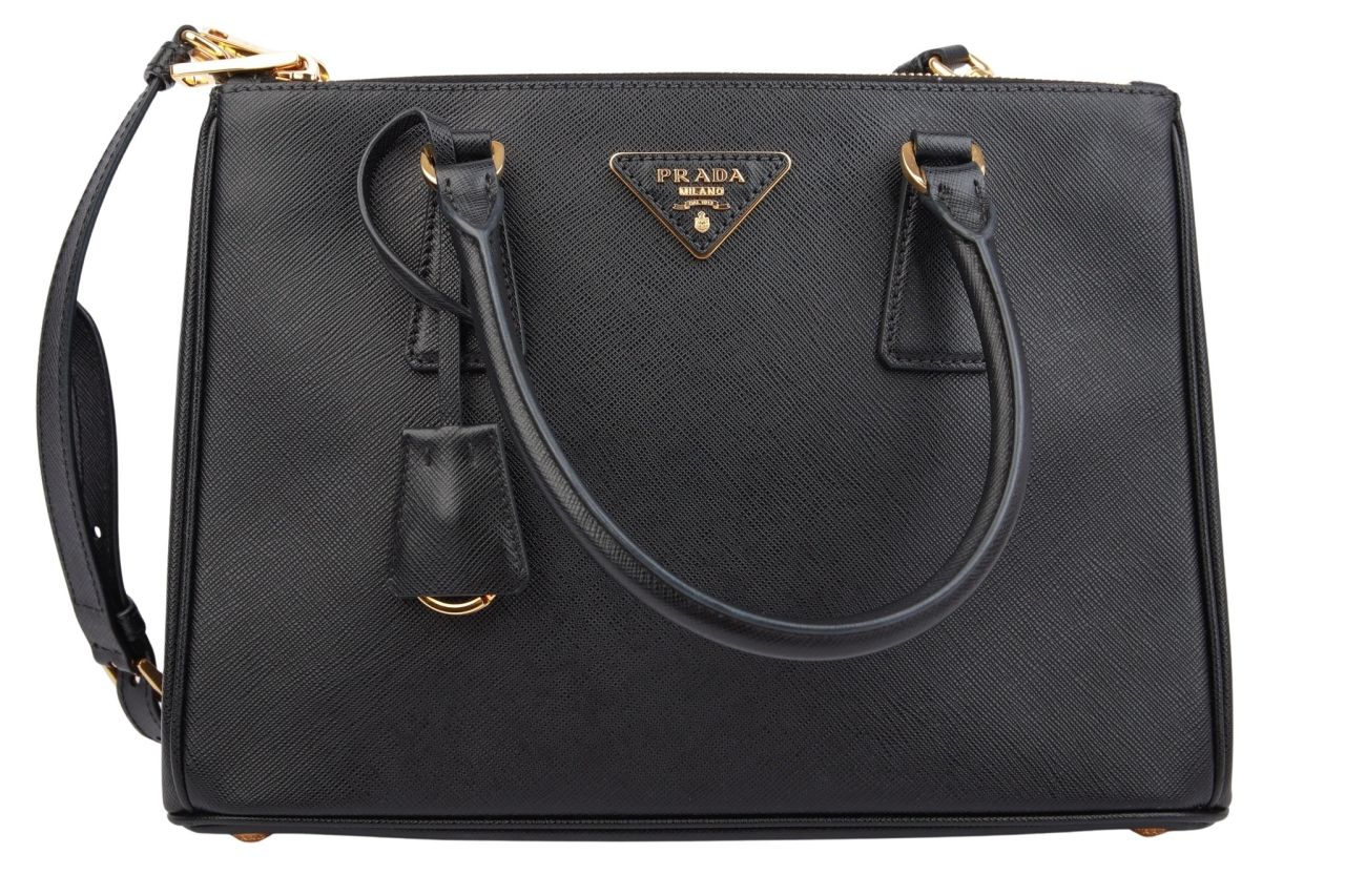 Prada Galleria Medium Saffiano Schwarz