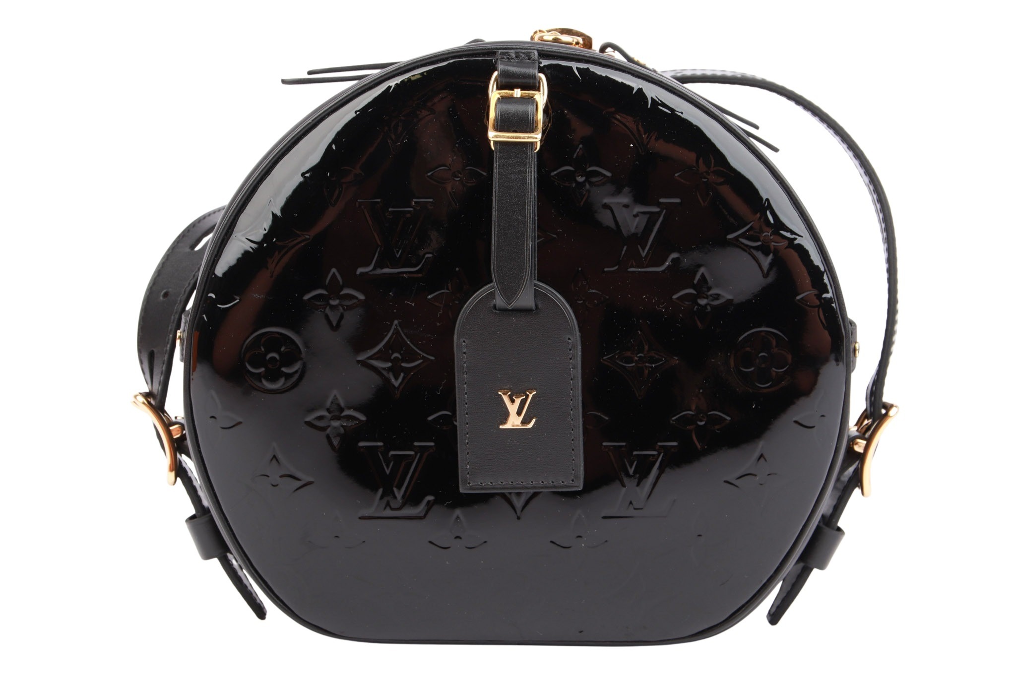 Louis Vuitton Boîte Chapeau PM Monogram Vernis Schwarz