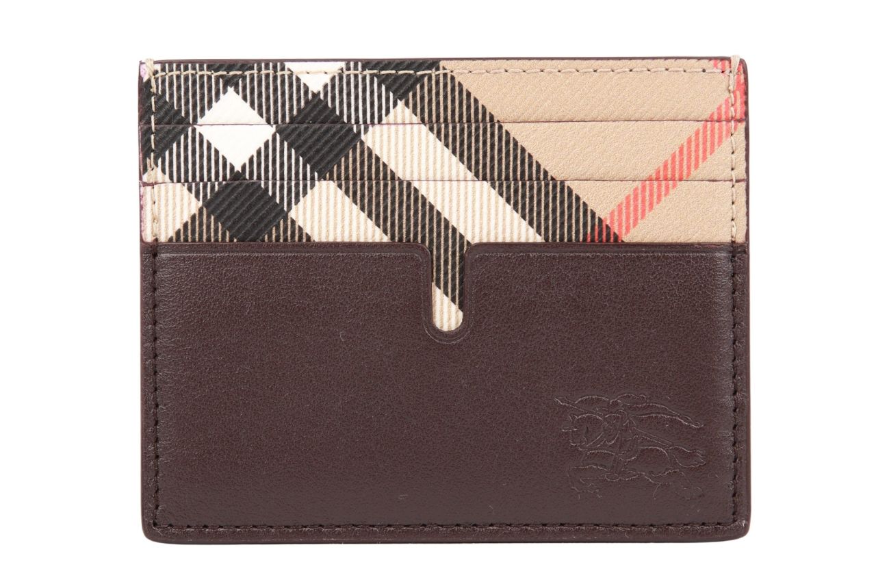 Burberry Nova Check Leder Kartenetui