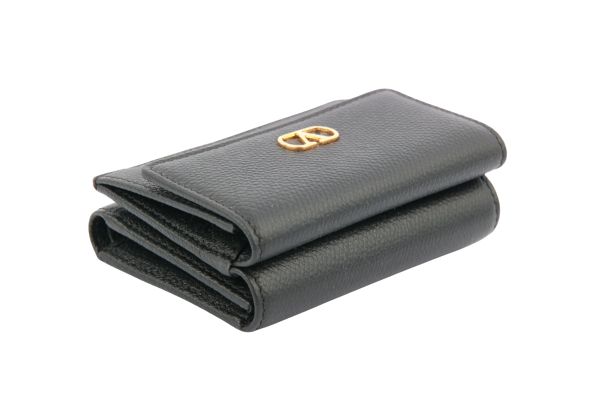 Valentino Garavani Portemonnaie VLogo Kalbsleder Schwarz