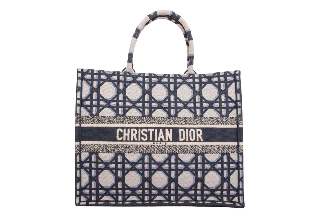 Dior Book Tote Beige / Blau