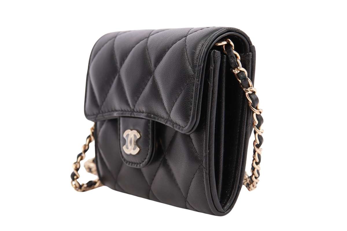 Chanel Mini Wallet On Chain Black | Luxussachen.com