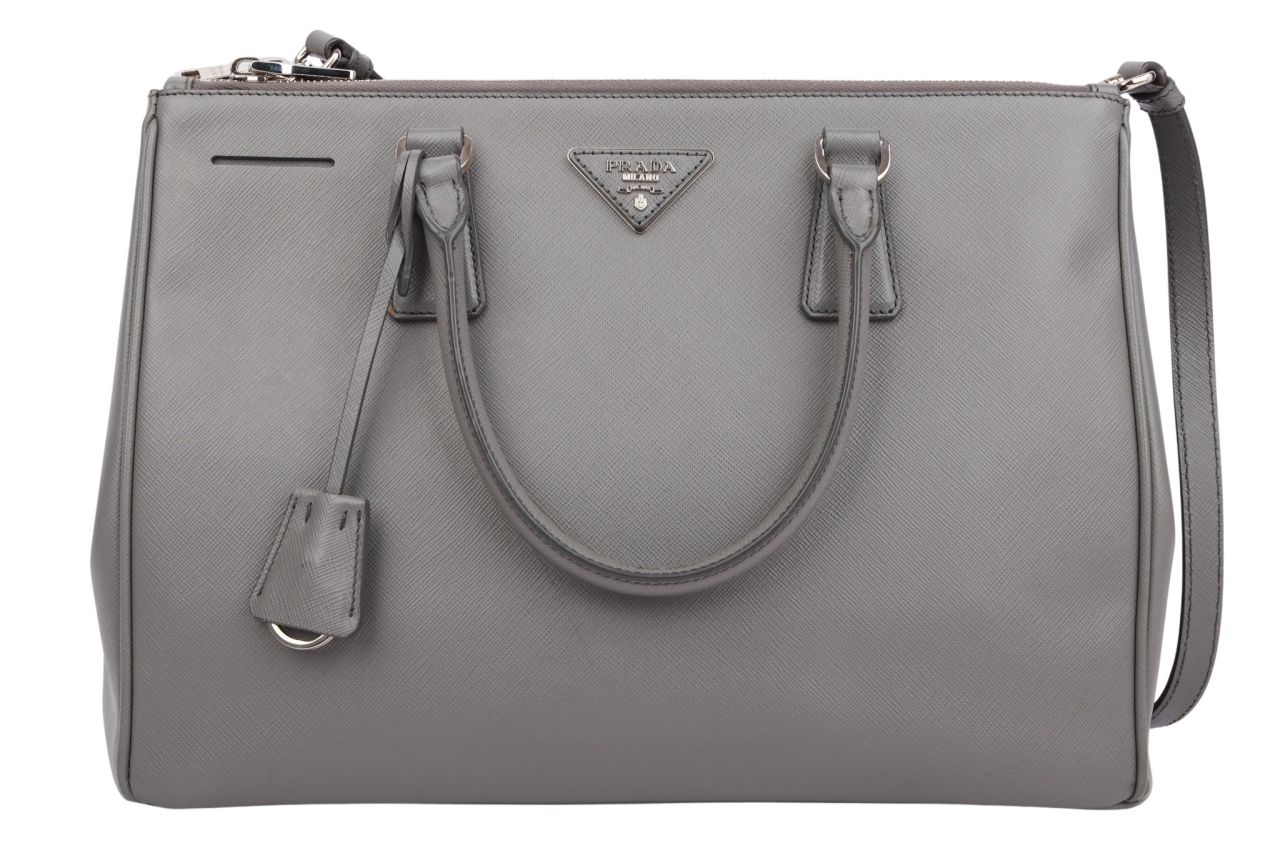 Prada Galleria Saffiano Medium Grau
