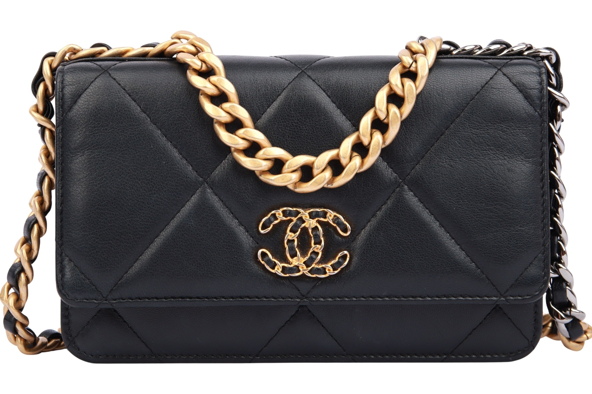 Chanel 19 Wallet On Chain Schwarz