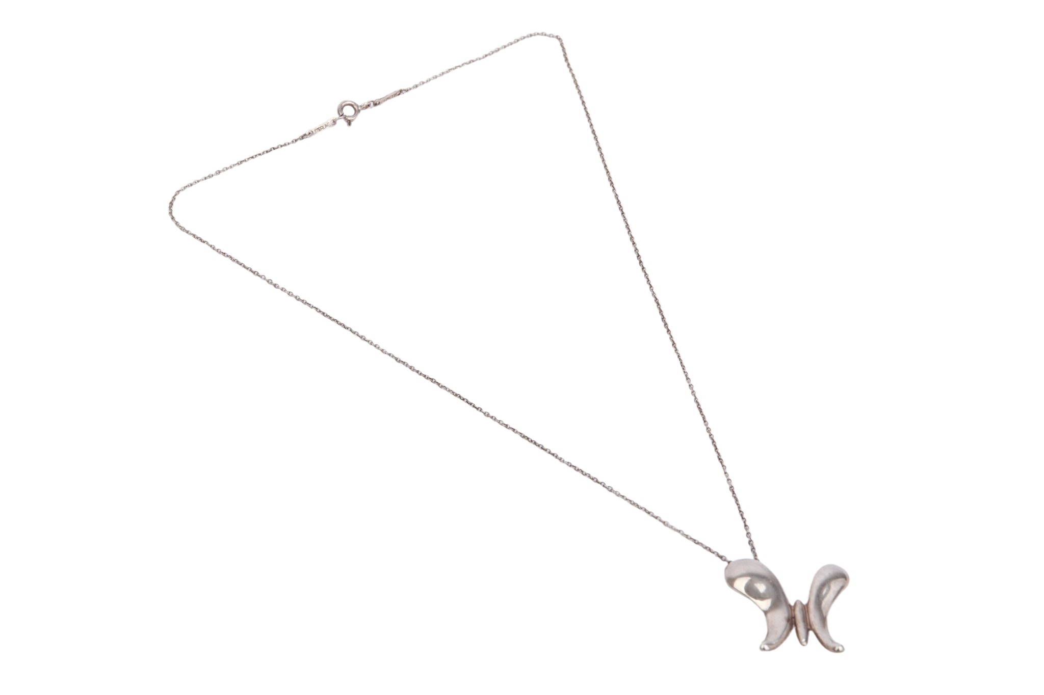 Tiffany & Co. Schmetterlings-Halskette Silber