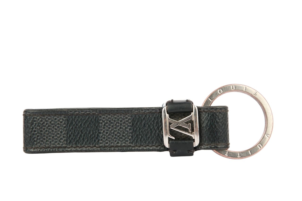 Louis Vuitton Dragonne Schlüsselanhänger Damier Graphite