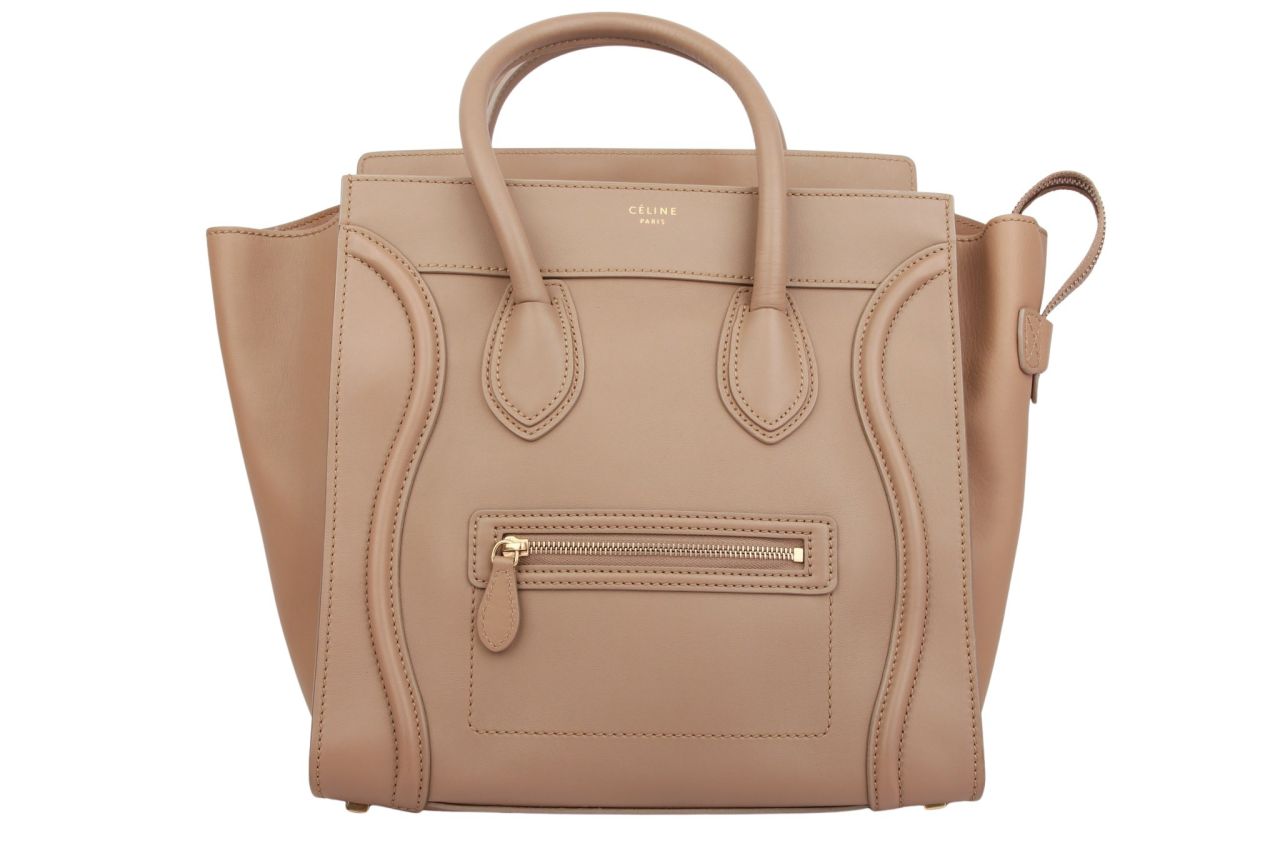 Celine Luggage Leder Taupe