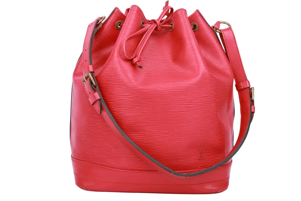Louis Vuitton Sac Noé Grand Epi Leder Rot
