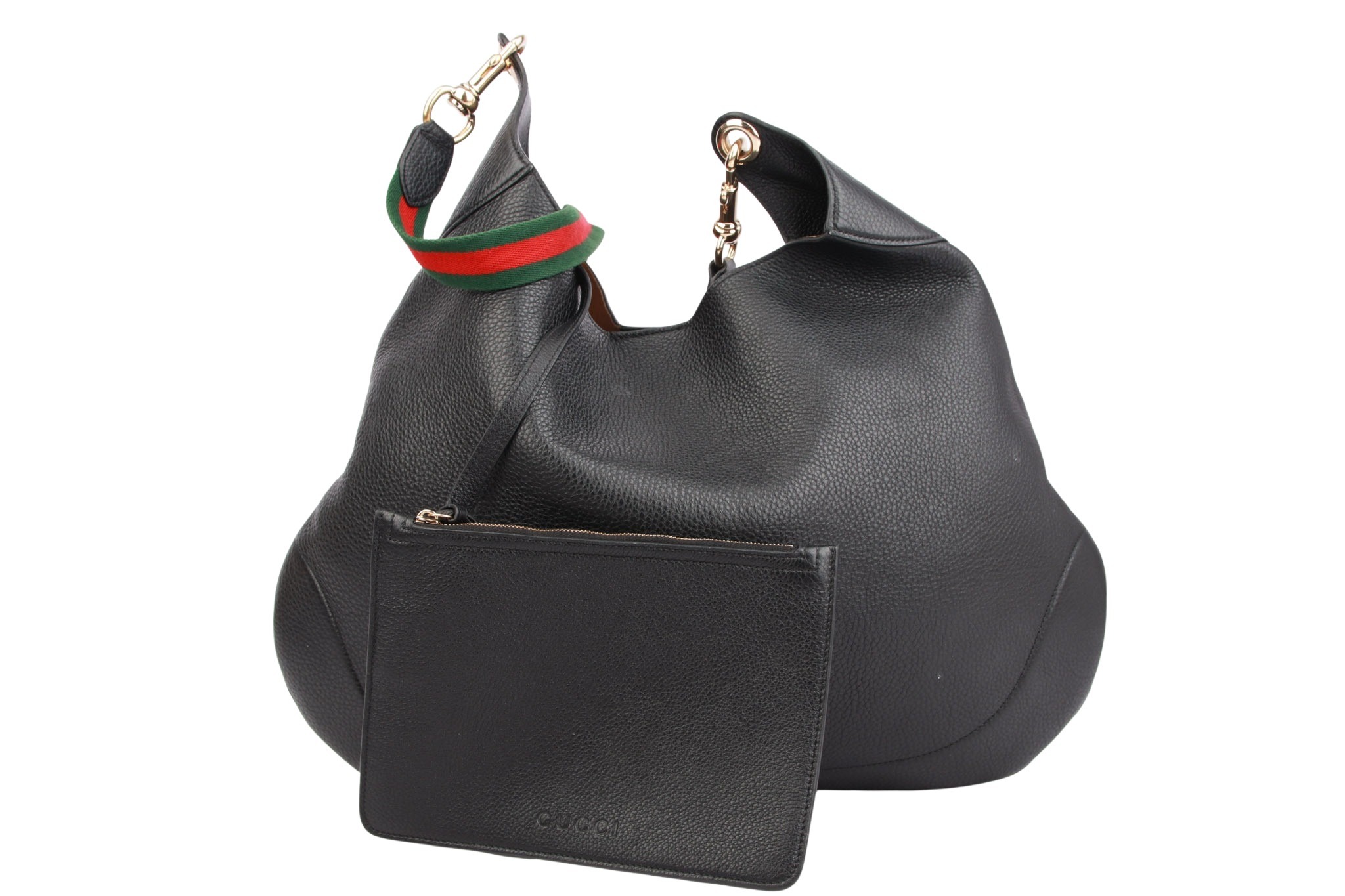 Gucci Große Aphrodite Schultertasche Leder Schwarz