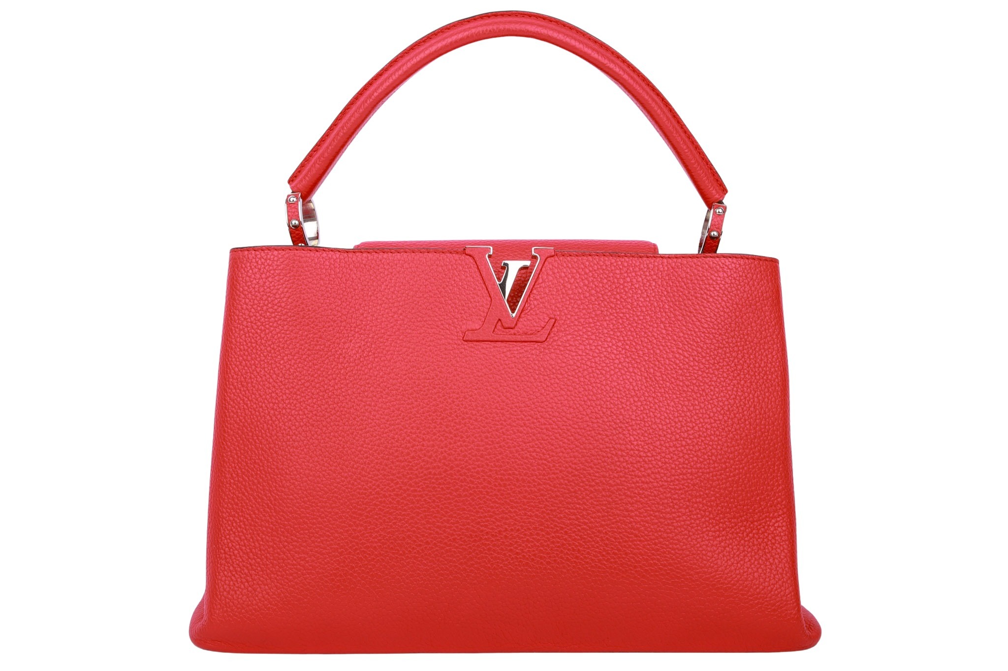 Louis Vuitton Capucines Taurillon MM Rot