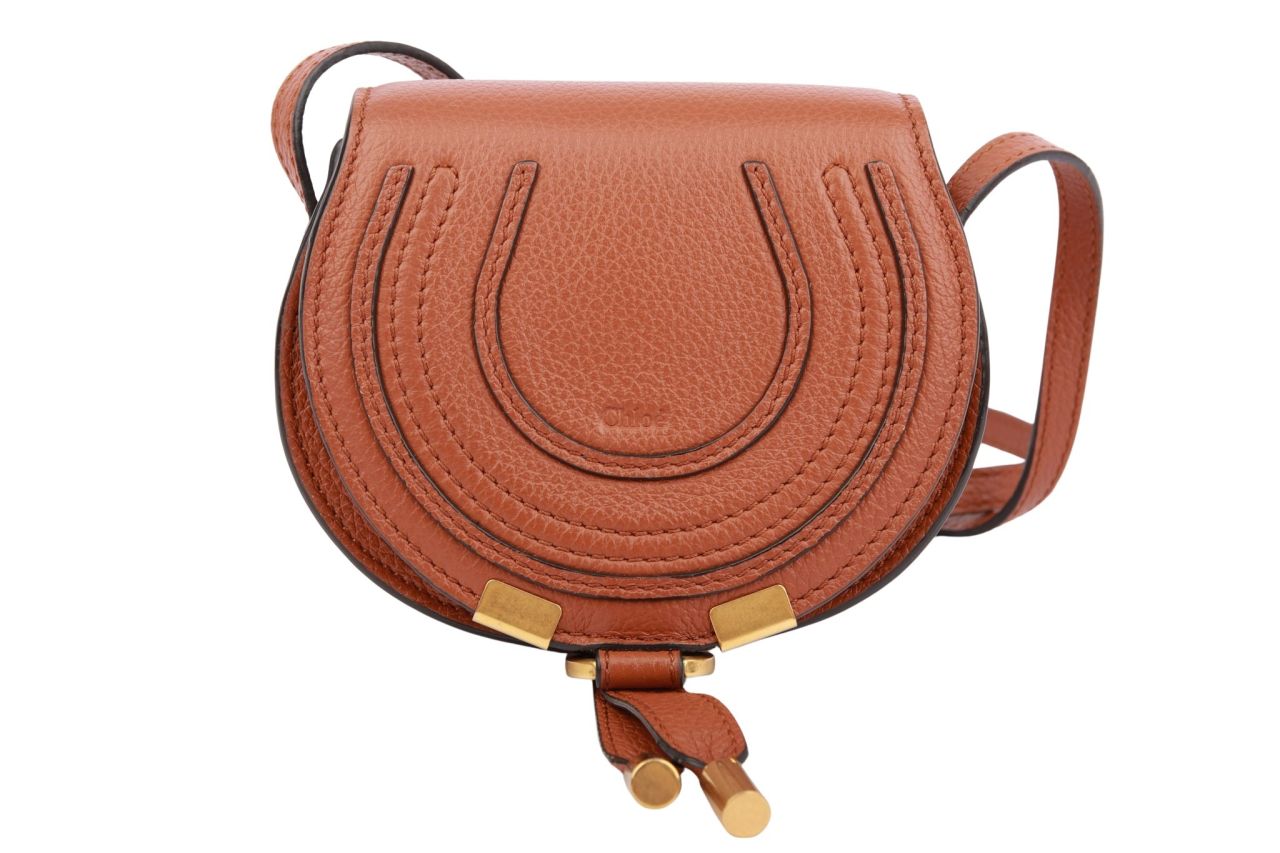 Chloé Marcie Mini Crossbody Bag Braun