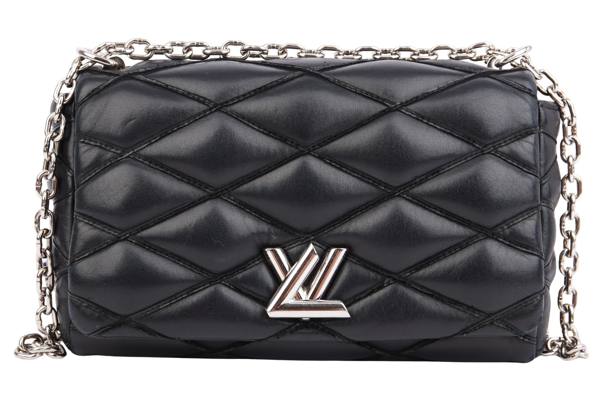 Louis Vuitton Go 14 MM Schwarz Leder