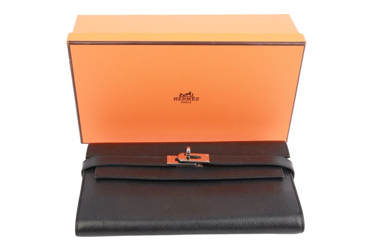 Hermès Portemonnaie Kelly To Go Wallet Schwarz