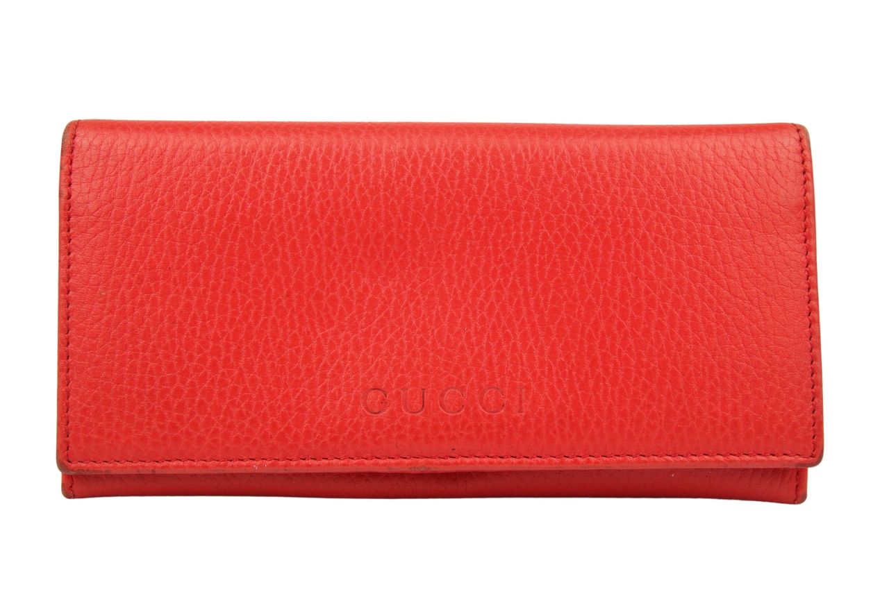 Gucci Portemonnaie Rot Leder