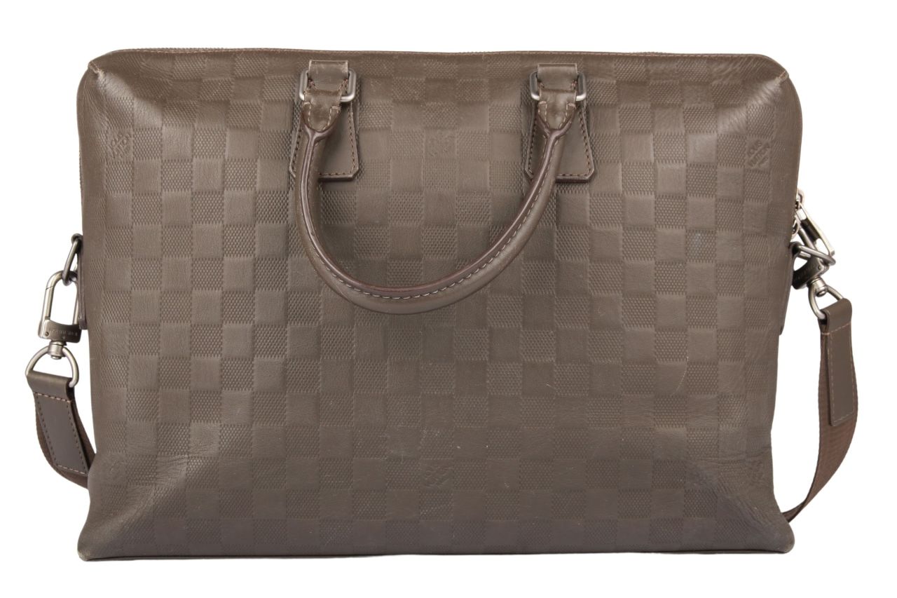 Louis Vuitton Porte Documents Jour Damier Infini Dunkelbraun