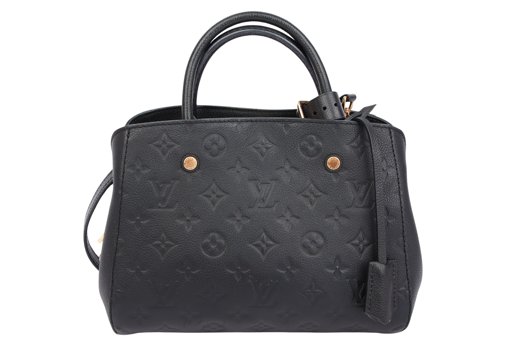Louis Vuitton Montaigne MM Monogram Empreinte Schwarz