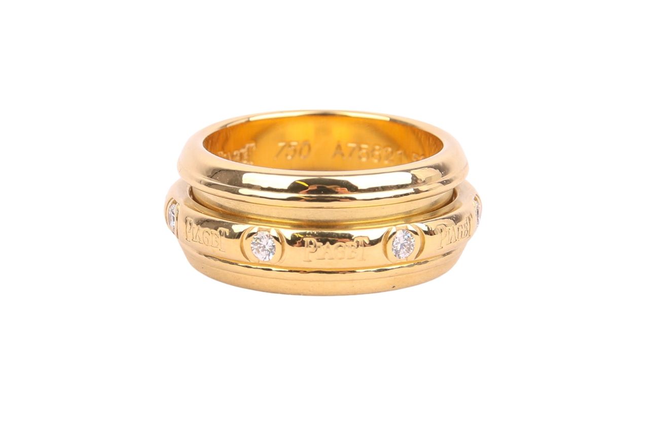 Piaget Ring Posession Gelbgold mit Diamanten Gr. 53