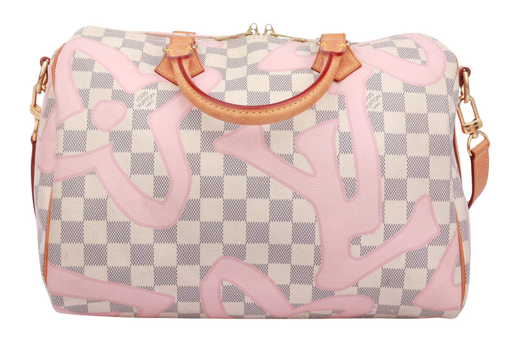 Louis Vuitton Speedy Bandouliere 30 Tahitienne Limited Edition Damier Azur Canvas