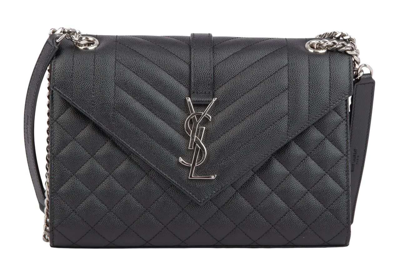 Saint Laurent Envelope Bag Medium Schwarz