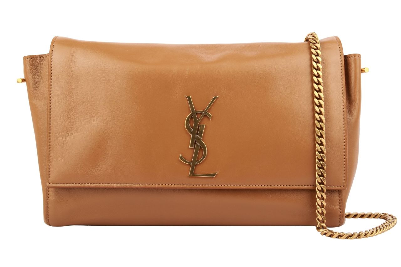 Saint Laurent Kate Medium Wendetasche Braun