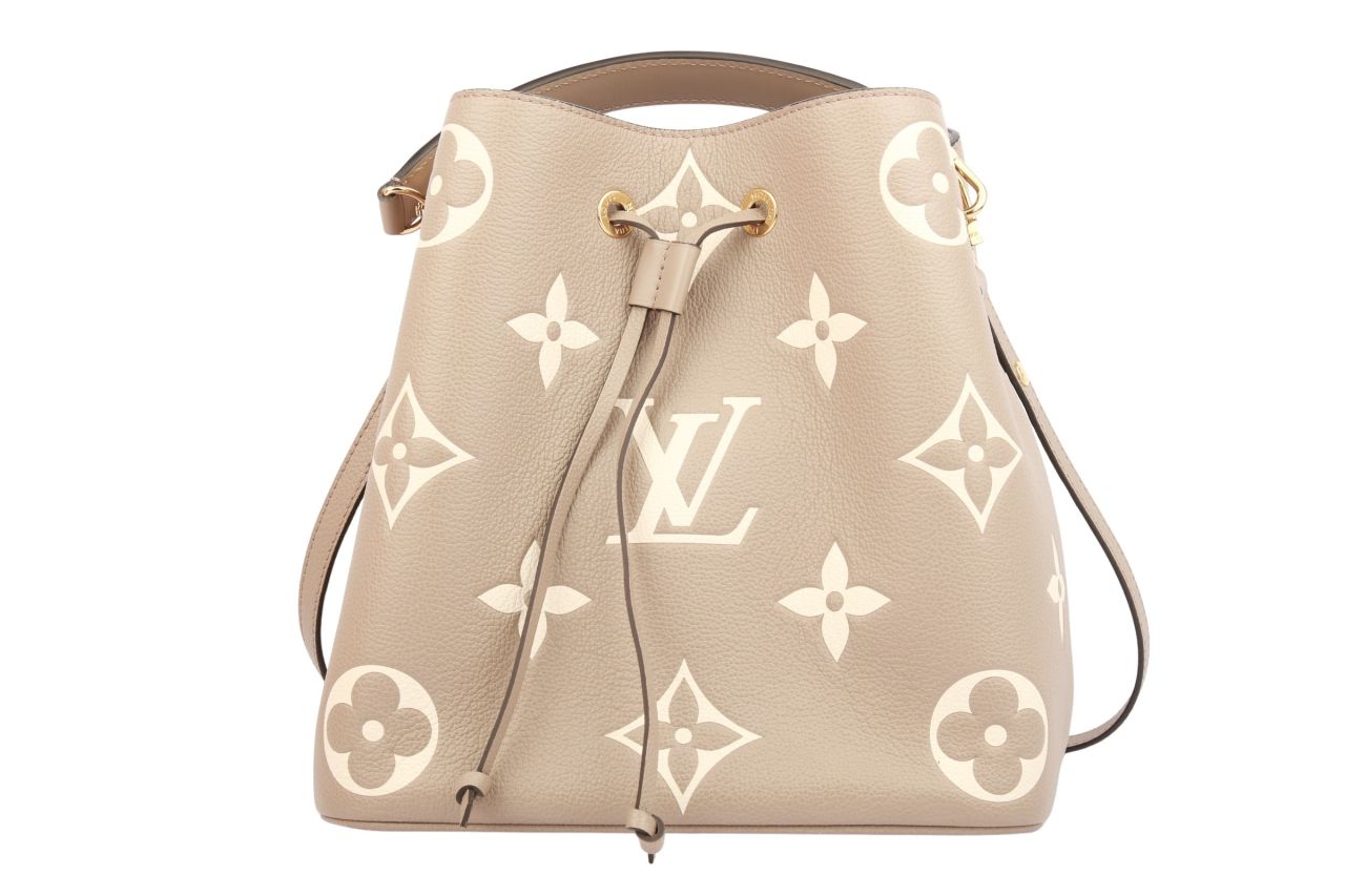 Louis Vuitton NéoNoé MM Monogram Empreinte Beige / Grau