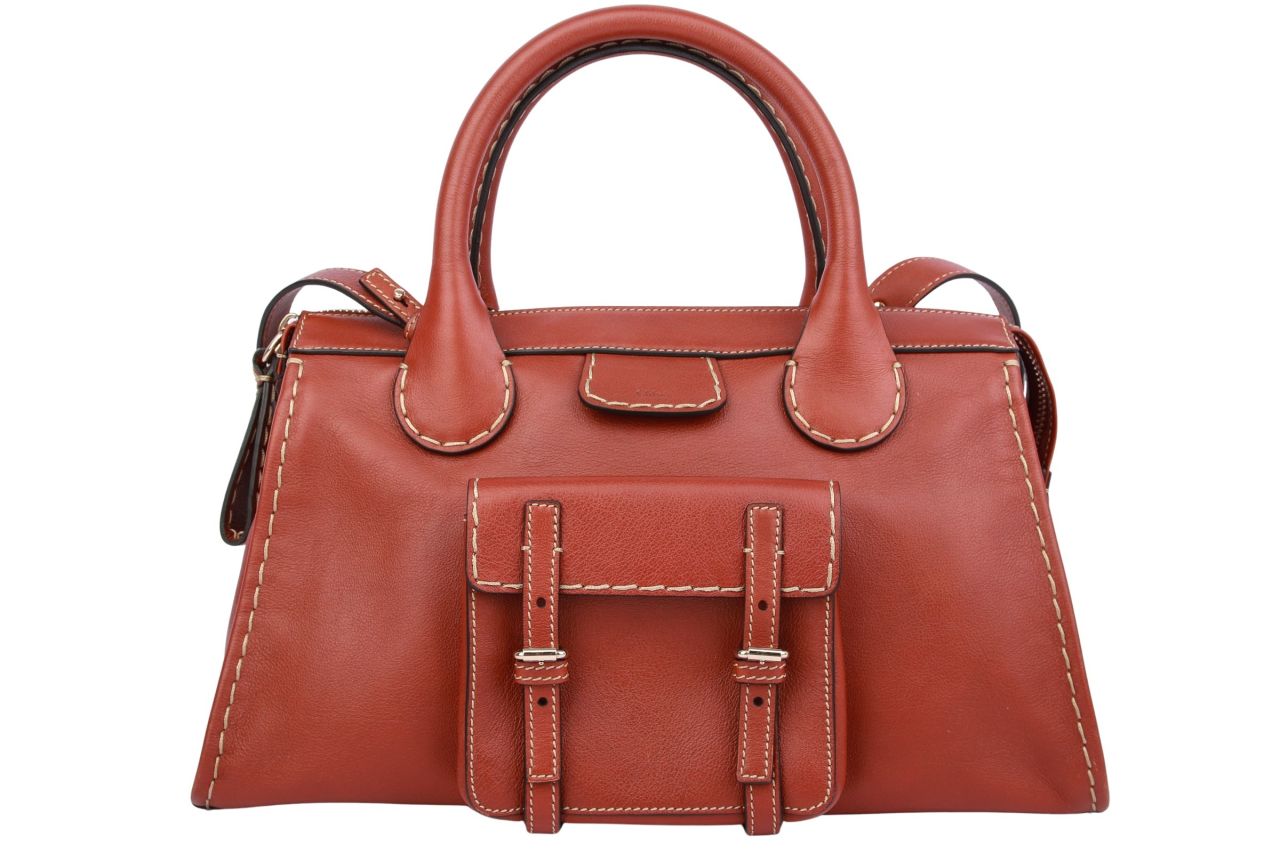 Chloé Handtasche Leder Braun